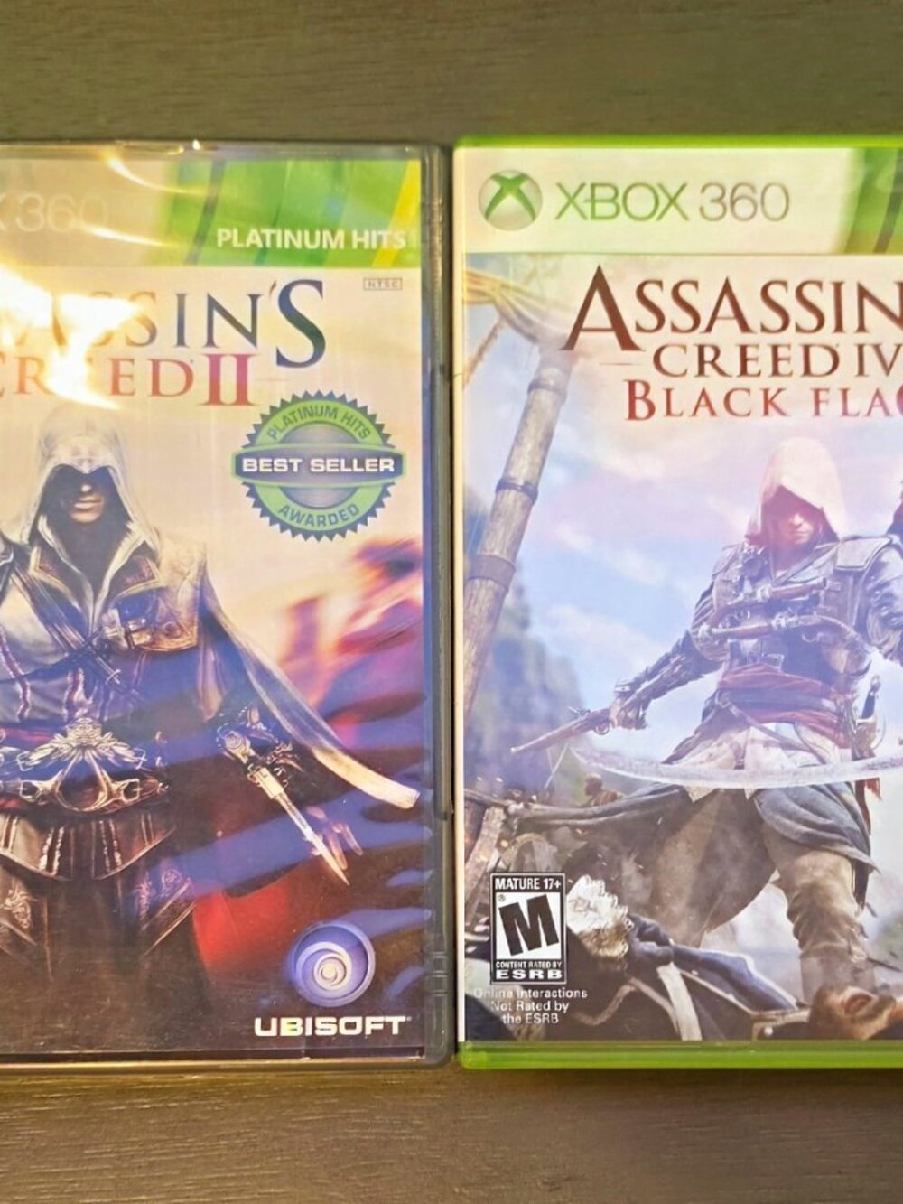 Assassin's Creed II & IV: Black Flag Xbox 360 M NTSC-U/C Ubisoft Manual